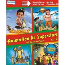 Animation Ke Superstars Vol:2 ( Movies Bal Ganesh-2 /Bal Hanuman-2 /Pangaa Gang /Pandavas) Animation Ke Superstars Vol:2 ( Movies Bal Ganesh-2 /Bal Hanuman-2 /Pangaa Gang /Pandavas)