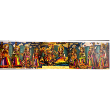 Sri Sri Radha Madhav & Ashta Sakhis  Large Sticker